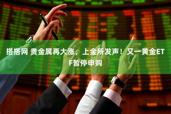 搭搭网 贵金属再大涨，上金所发声！又一黄金ETF暂停申购